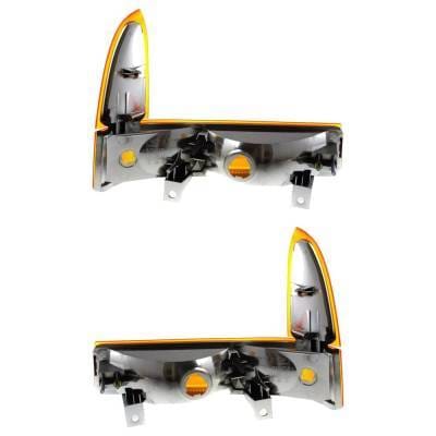 New Pair Of Daytime Running Lights Compatible With Ford 5.4L 6.8L 7.3L 1999 2000 2001 By Part