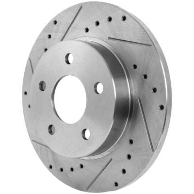 New Cross-Drilled Brake Disc Compatible With Chevrolet Pontiac Saturn Aura Green Line 4 Cyl 2.4L Hhr thumbnail 5