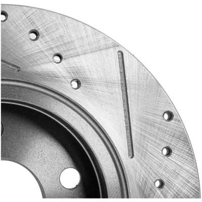 New Cross-Drilled Brake Disc Compatible With Chevrolet Pontiac Saturn Aura Green Line 4 Cyl 2.4L Hhr thumbnail 13