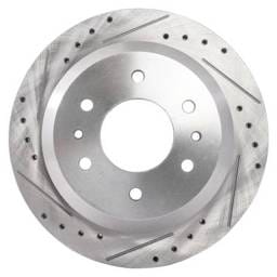 New Cross-Drilled Brake Disc Compatible With Isuzu Oldsmobile Saab Ascender S 6 Cyl 4.2L 9-7X 5.3I 8