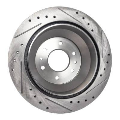 New Cross-Drilled Brake Disc Compatible With Isuzu Oldsmobile Saab Ascender S 6 Cyl 4.2L 9-7X 5.3I 8 thumbnail 9