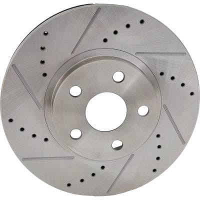 New Cross-Drilled Brake Disc Compatible With Pontiac Scion Toyota Corolla Xrs 4 Cyl 1.8L Matrix Xrs thumbnail 5
