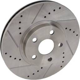 New Cross-Drilled Brake Disc Compatible With Pontiac Scion Toyota Matrix Base 4 Cyl 1.8L Vibe Base 4