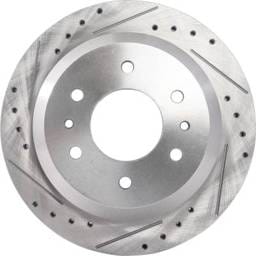 New Cross-Drilled Brake Disc Compatible With Buick Chevrolet Gmc Rainier Cxl Plus 6 Cyl 4.2L