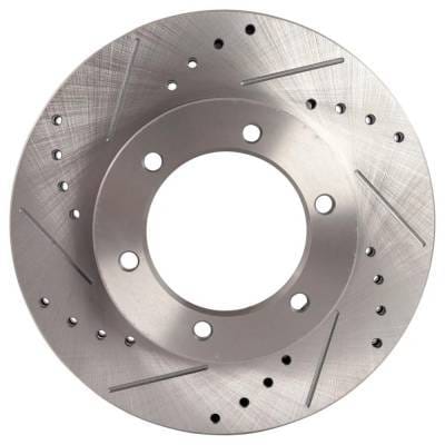 New Cross-Drilled And Slotted Brake Disc Compatible With Toyota 4Runner Dlx 6 Cyl 3.0L Pickup Rn63 4