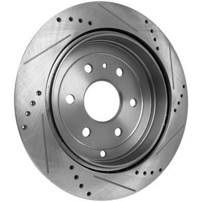 New Cross-Drilled Brake Disc Compatible With Saturn Outlook Xr 6 Cyl 3.6L Outlook Xe 6 Cyl 3.6L thumbnail 11