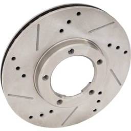 New Cross-Drilled And Slotted Brake Disc Compatible With Toyota Tacoma Pre Runner 6 Cyl 3.4L Tacoma