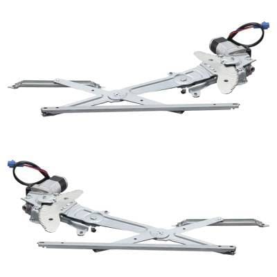 Front Left And Front Right Window Regulator Compatible With Toyota Tundra Base Tundra Limited