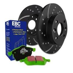 New Dimpled And Slotted Brake Disc And Pad Kit Compatible With Honda Civic Si 4 Cyl 1.5L Civic Ex 4
