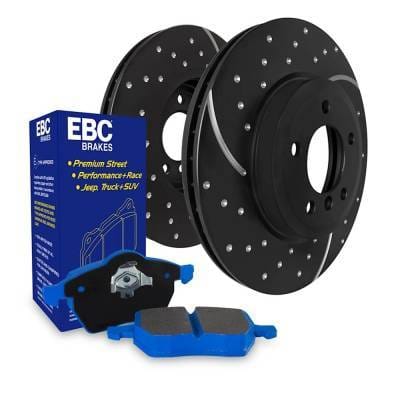New Dimpled And Slotted Brake Disc And Pad Kit Compatible With Audi Volkswagen Taos Trendline 4 Cyl