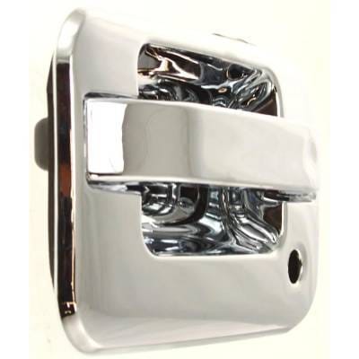 Front Left (Driver Side) Exterior Door Handle Compatible With 2004-2014 Ford F-150 Chrome With Key thumbnail 3