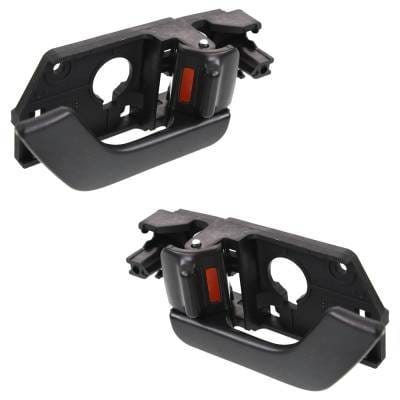Front Driver And Passenger Side Interior Door Handle Compatible With 2003-2008 Hyundai Tiburon Black thumbnail 5