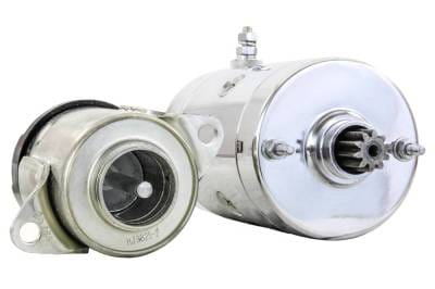 New Chrome Starter & Solenoid Compatible With Harley Davidson Super Glide Ii Fxrs 1982-1985 thumbnail 3