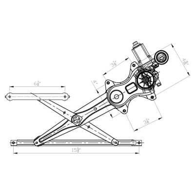 New Window Regulator With Motor Compatible With Toyota Prius 2004 2005 2006 2007 2008 2009 By Part thumbnail 8