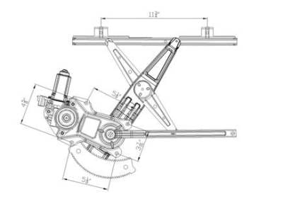 Front Right Window Regulator Compatible With 05-10 Chevy Cobalt Sedan Gm1351161 748-183 1552-6531R thumbnail 5