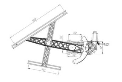 New Front Left Window Regulator Compatible With 01-03 Ford F-Series Fo1350158 741-532 83146 83146 thumbnail 5
