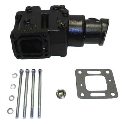 New 4'' Outlet 8 Degree Angle Exhaust Riser Compatible With Mercruiser V6 185R / 185Mr 229 Hp V6 thumbnail 2