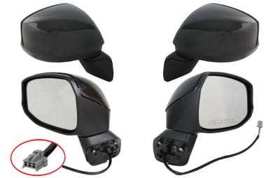 New Door Mirror Pair Compatible With Honda 12-13 Civic Power W/O Heat Ho1320261 76202Tr0a01 thumbnail 7