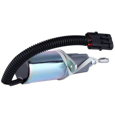 New 12 Volt Shut Down Solenoid Compatible With Cummins 4B 6B 6C Syncro Start By Part Numbers thumbnail 14
