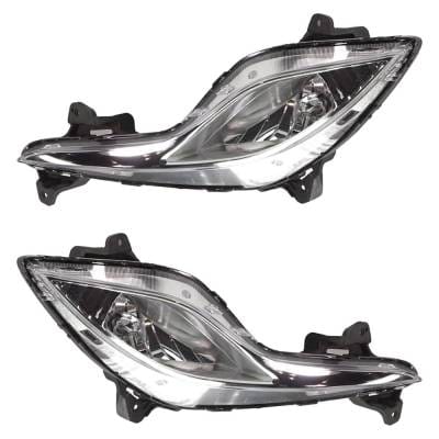 New Pair Of Daytime Running Lights Compatible With Hyundai Sonata 2.4L 2011 2012 2013 2014 2015 By thumbnail 2