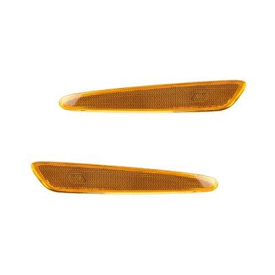 New Pair Of Side Marker Light Compatible With Chevrolet Corvette 2005-12 10316652 10316651 Gm2551196 thumbnail 3