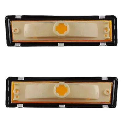 New Pair Of Daytime Running Lights Compatible With Chevrolet Gmc 1981-1991 By Part Numbers thumbnail 2