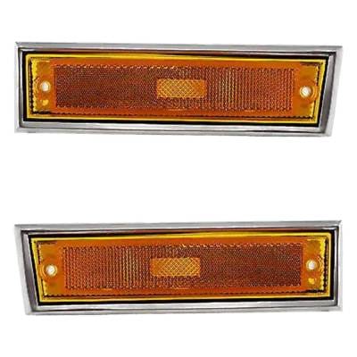 New Pair Of Daytime Running Lights Compatible With Chevrolet Gmc 1981-1991 By Part Numbers thumbnail 6