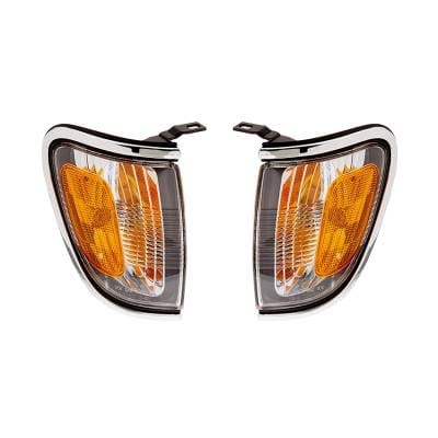 New Pair Of Chrome Back Up Lights Compatible With Toyota Tacoma 01-04 To2520163 8161004080 To2521161 thumbnail 3
