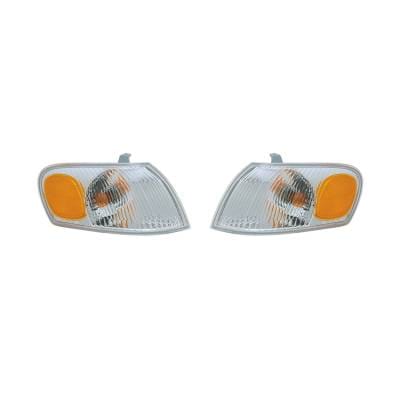 New Pair Of Turn Signal Lights Compatible With Toyota Corolla 1998-00 8151002040 To2521150 thumbnail 3