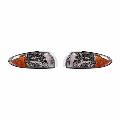 New Pair Of Side Marker Light Compatible With Pontiac Grand Prix 1997-03 16521834 Gm2521153 16521833 thumbnail 3
