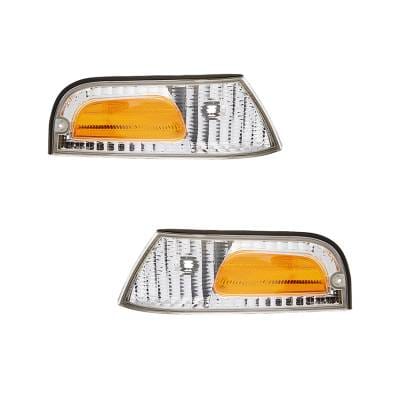 New Pair Side Marker Lights Compatible With Ford Crown Victoria Lx Fo2521147 Fo2520147 thumbnail 3