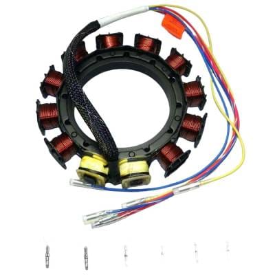 New Stator Compatible With Chrysler/Force Mariner Mercury 3 Cyl 3.375 Bore 90 Hp 3 Cyl 3.375 Bore thumbnail 2
