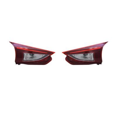 New Inner Tail Light Pair Compatible With Mazda Hatchback 2014-2016 Bjt6-51-3F0a Bjt6513g0a thumbnail 4