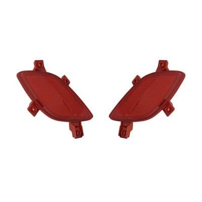 New Pair Of Reflector Lights Compatible With Hyundai Elantra Gt 13-14 92406-A5100 92405A5100 thumbnail 3