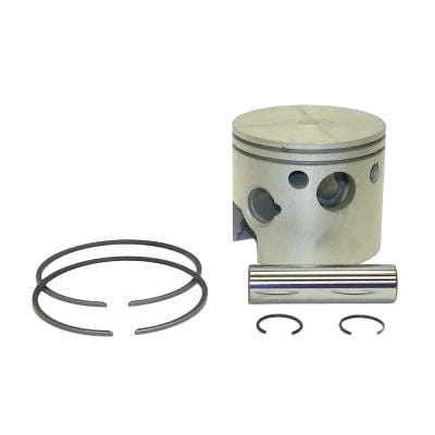 New Piston Kit Compatible With Mariner Mercury 6 Cyl 3.375 Chrome Bore 2.4L 175 Hp 1983-1991 6 Cyl thumbnail 2