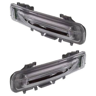 New Pair Of Daytime Running Lights Compatible With Ford Edge 2.0L 3.5L 3.7L 2011-2014 By Part thumbnail 6