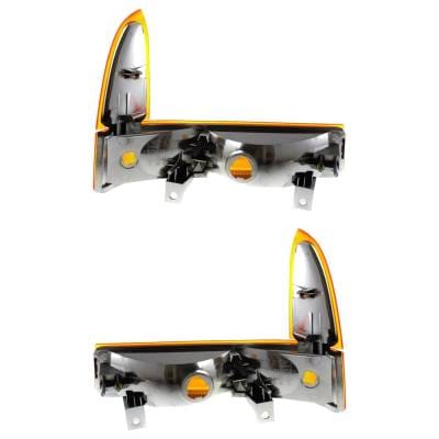 New Pair Of Daytime Running Lights Compatible With Ford 5.4L 6.8L 7.3L 1999 2000 2001 By Part thumbnail 2