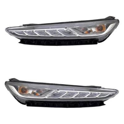 New Pair Of Daytime Running Lights Compatible With Hyundai Kona 1.6L 2018 2019 2020 2021 By Part thumbnail 2