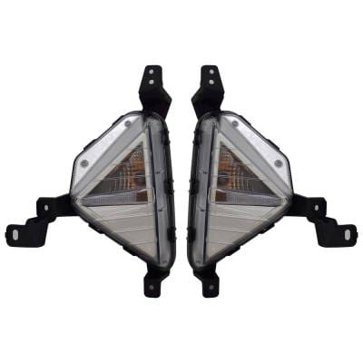 New Pair Of Daytime Running Lights Compatible With Hyundai Elantra 1.4L 1.6L 2.0L 2019 2020 By Part thumbnail 2