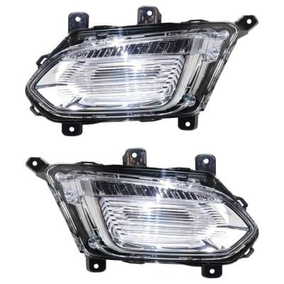 New Pair Of Daytime Running Lights Compatible With Chevrolet Equinox 2.4L 3.6L 2016 2017 By Part thumbnail 2
