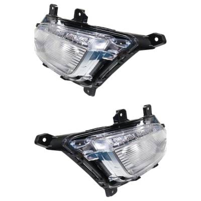 New Pair Of Daytime Running Lights Compatible With Chevrolet Equinox 2.4L 3.6L 2016 2017 By Part thumbnail 12