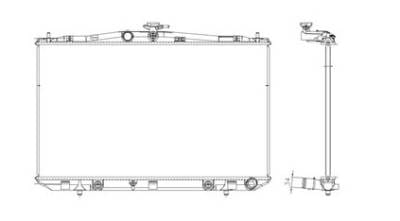 New Radiator Assembly Compatible With Toyota 11 Sienna 2.7L 3.5L L4 V6 2672Cc 3456Cc 163 Cid thumbnail 4