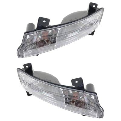 New Pair Of Daytime Running Lights Compatible With Jeep Compass 2017 2018 2019 2020 2021 By Part thumbnail 4