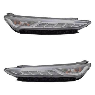 New Pair Of Daytime Running Lights Compatible With Hyundai Kona Kona Electric 2.0L 2018-2021 By Part thumbnail 2