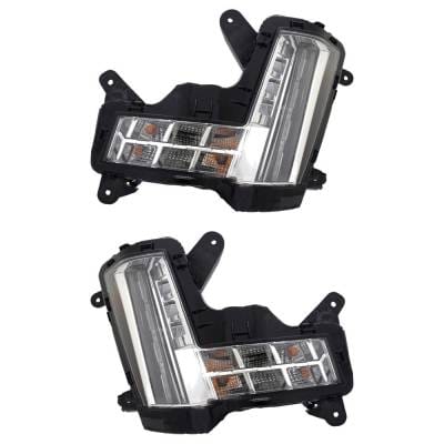 New Pair Of Turn Signal Lights Compatible With Cadillac Escalade 2015-2020 By Part Numbers Gm2531139 thumbnail 2