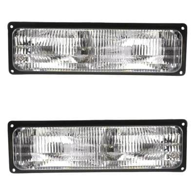New Pair Of Daytime Running Lights Compatible With Chevrolet Gmc 1994 1995 1996 1997 1998 1999 2000 thumbnail 4