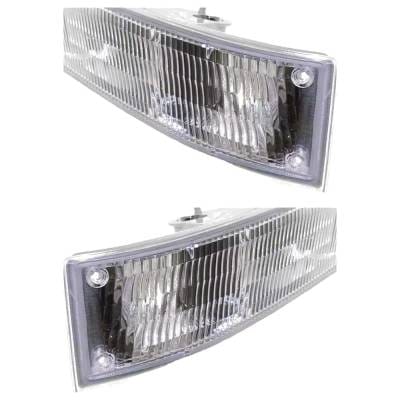 New Pair Of Daytime Running Lights Compatible With Chevrolet Gmc Astro Safari 4.3L 1995-2005 By Part thumbnail 6