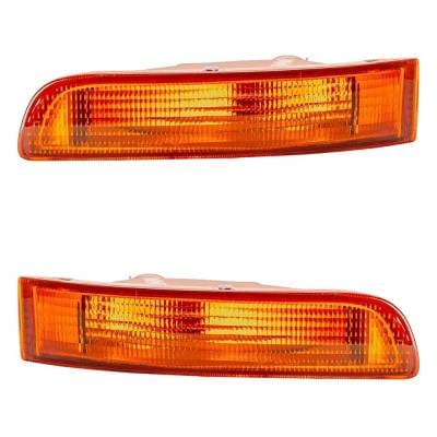 New Pair Of Front Turn Signal Lights Compatible With Nissan Maxima Gxe Sedan 4-Door 1995-1999 By thumbnail 8
