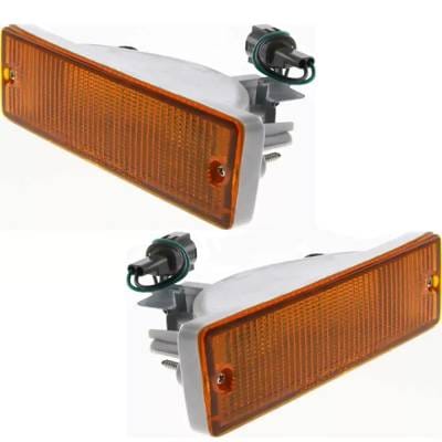 New Pair Of Front Parking Lights Compatible With Nissan D21 Base E Se Xe Extended Standard Cab thumbnail 8