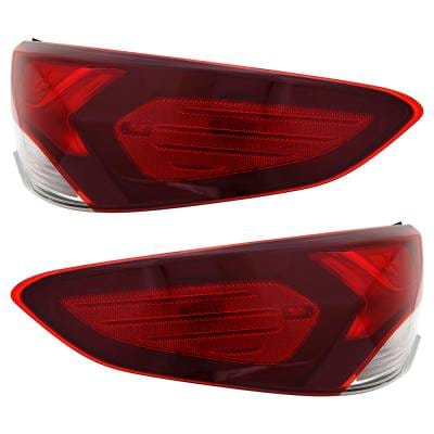New Led Outer Tail Lights Compatible With Hyundai Sonata Limited Sedan 2019 By Part Number thumbnail 8